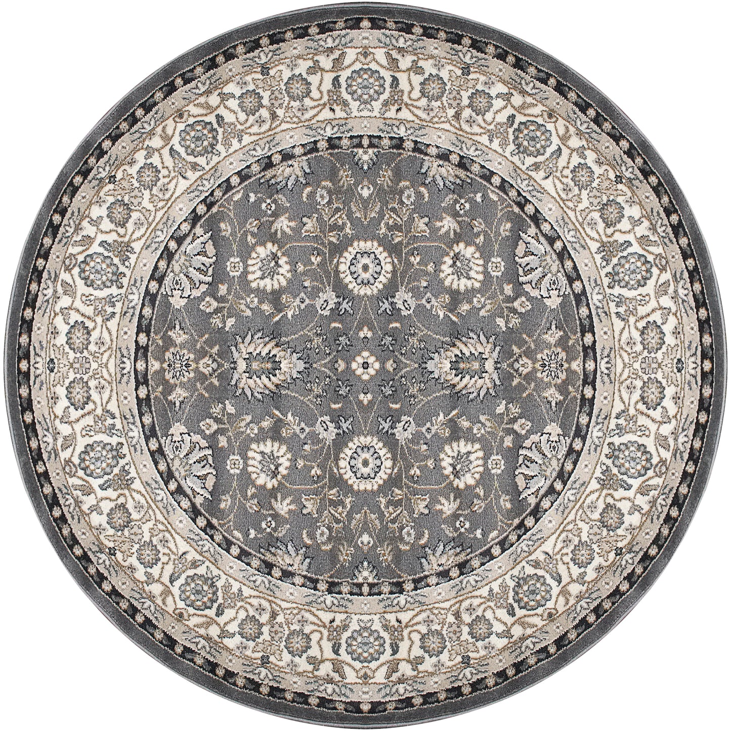Yazd 2803-910 Grey/Ivory Area Rug
