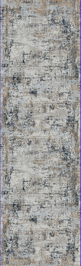 Unique 4054-905 Grey/Blue Area Rug