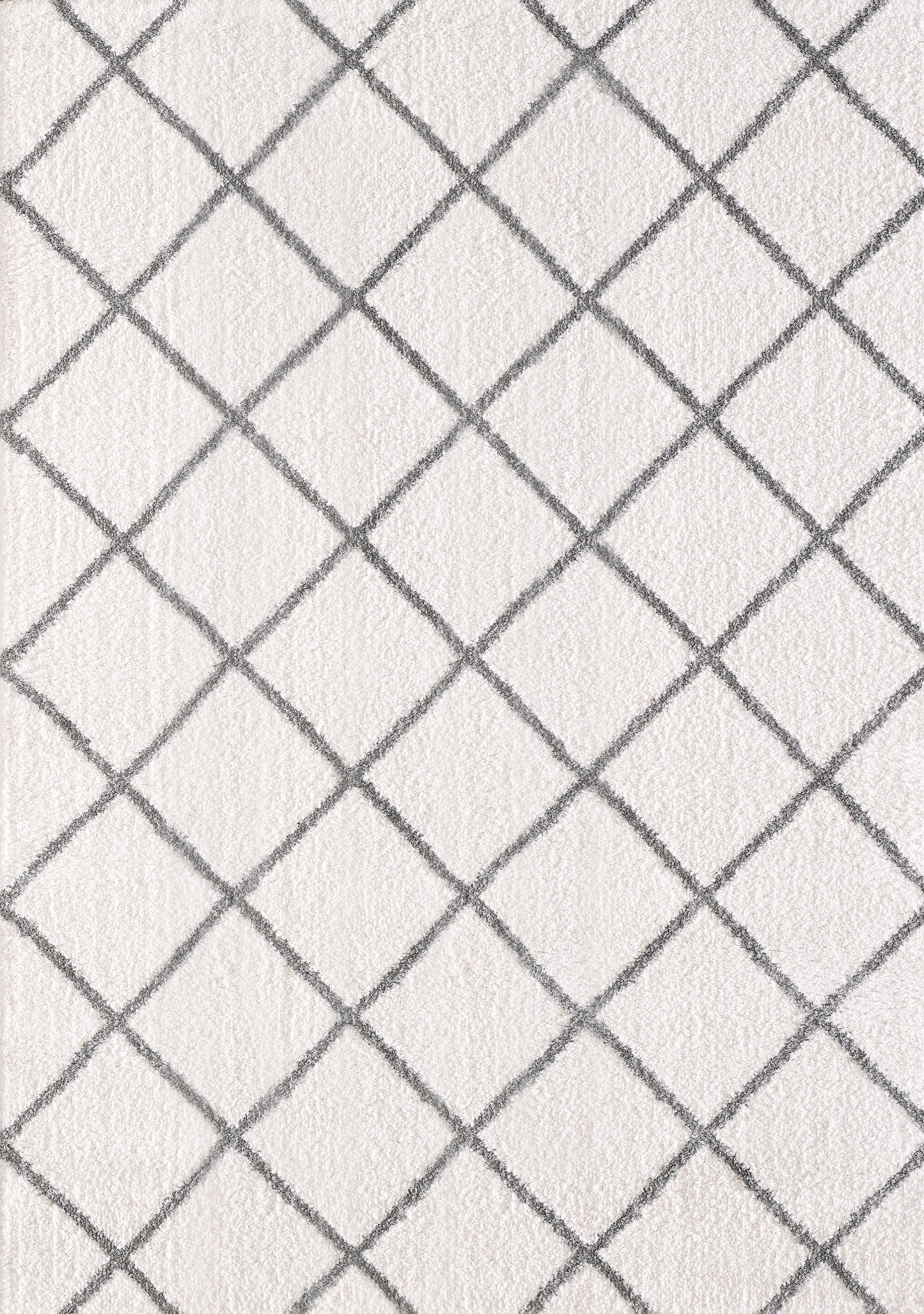 Silky Shag 5920-110 Ivory/Silver Area Rug