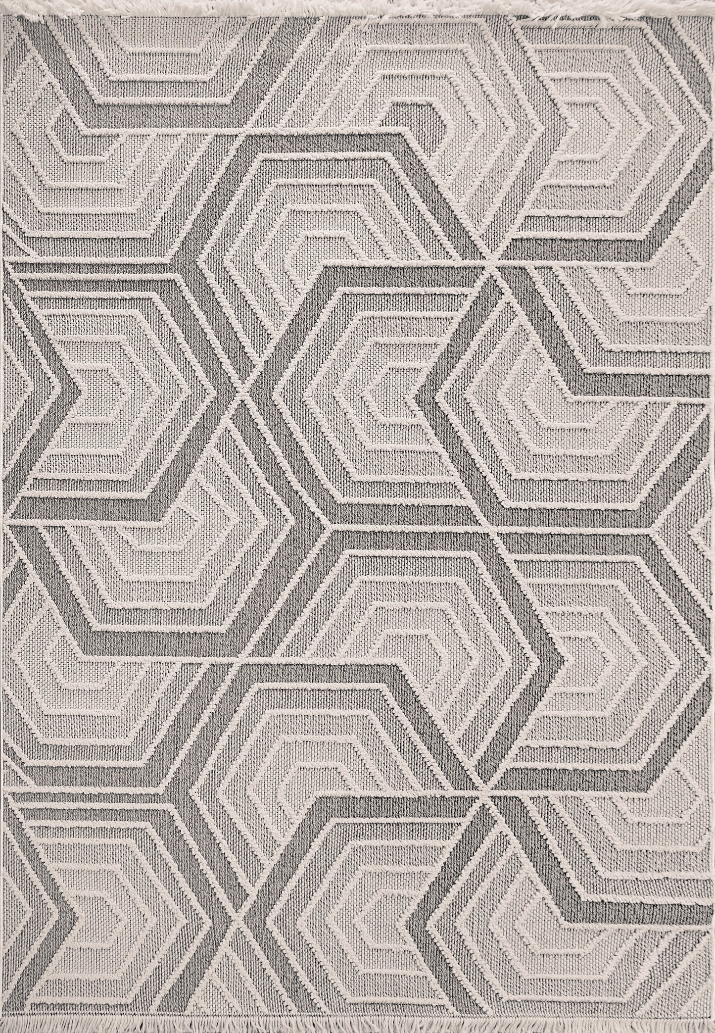 Seville 3611-190 Ivory/Grey Area Rug