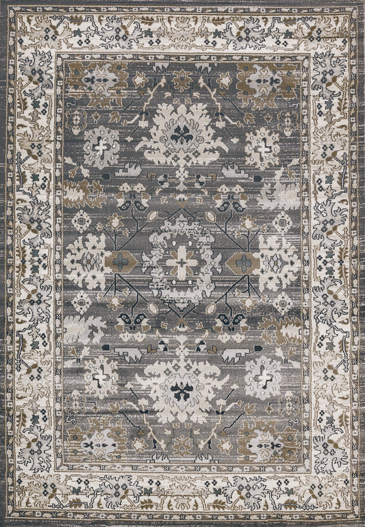 Yazd 8531-910 Grey/Ivory Area Rug