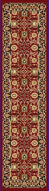 Yazd 2803-390 Red/Black Area Rug