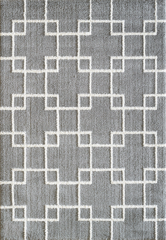 Silky Shag 5901-901 Silver Area Rug