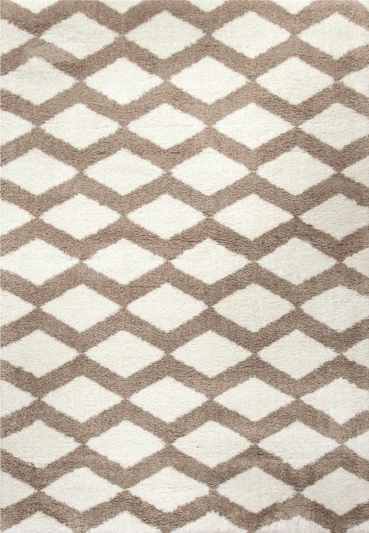 Silky Shag 5904-111 White Area Rug