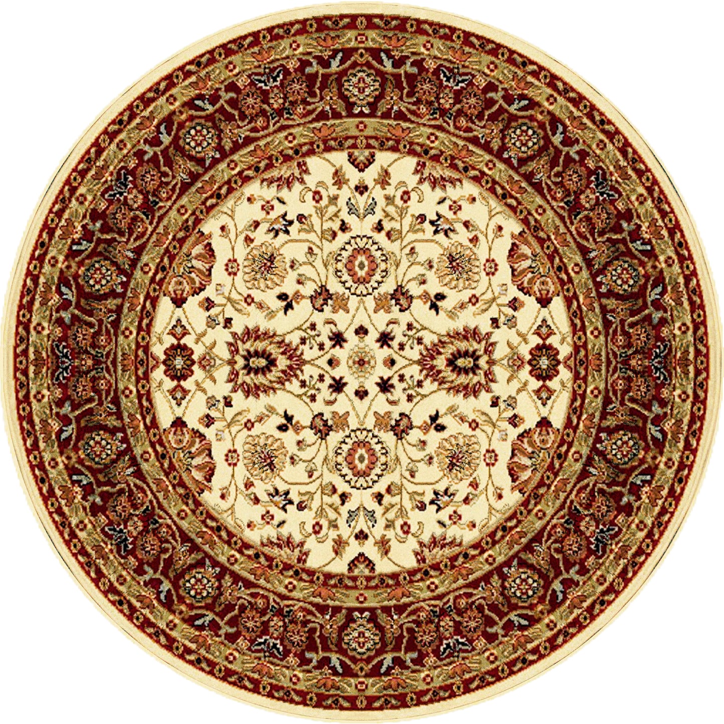 Yazd 2803-130 Cream/Red Area Rug