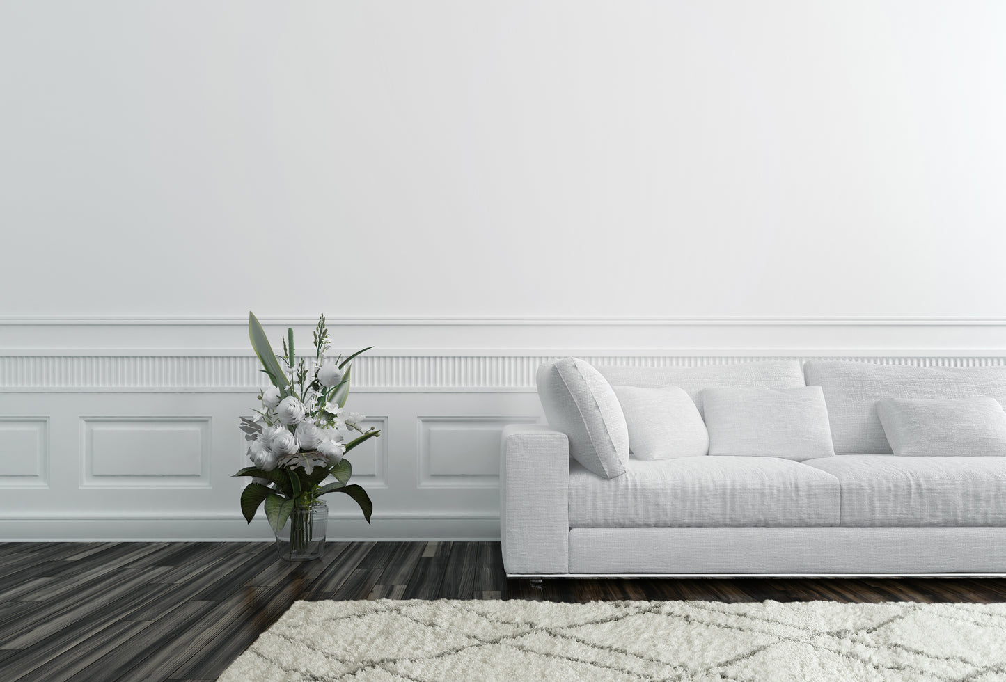 Nordic 7431-100 Ivory/Grey Area Rug