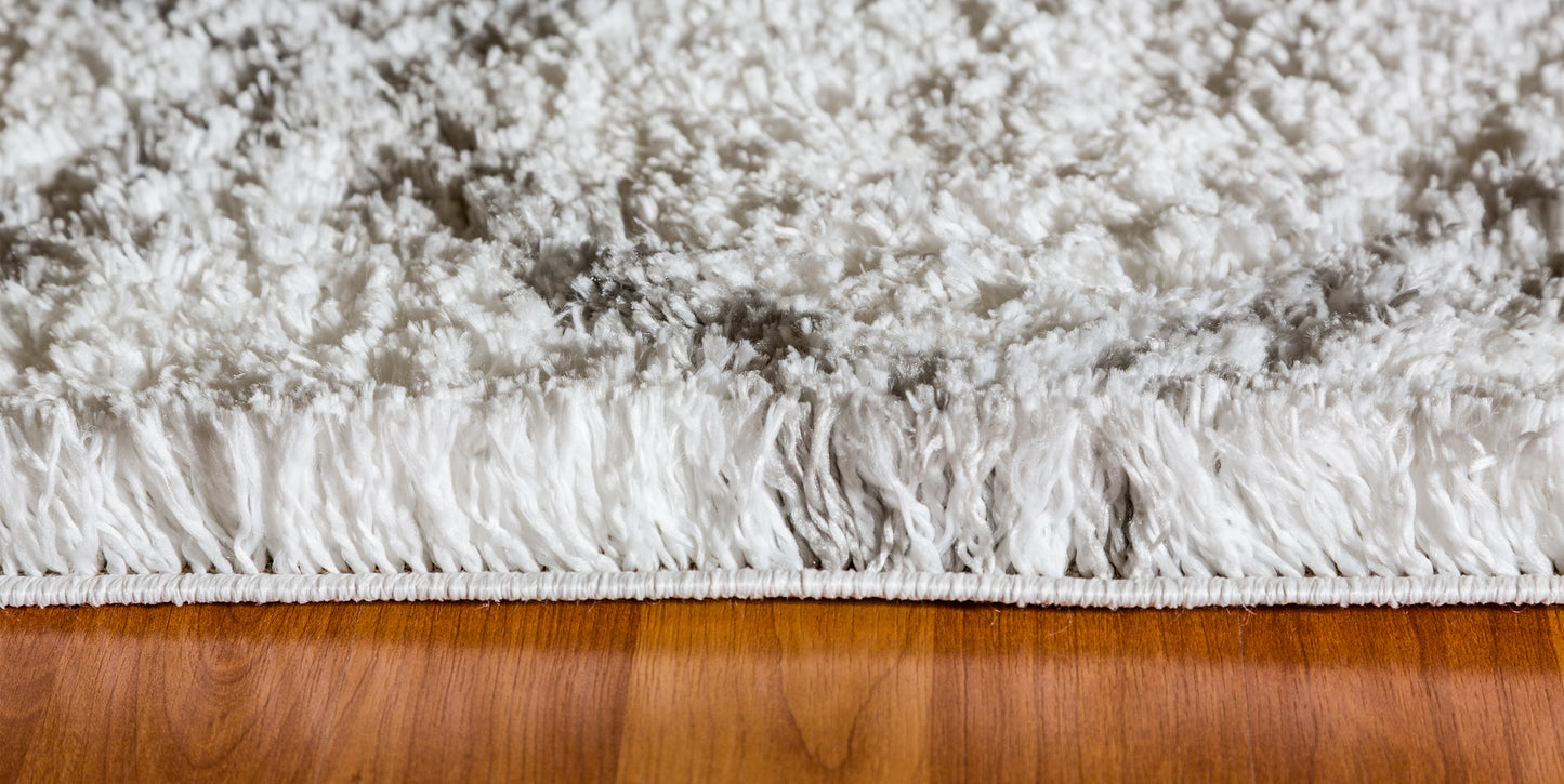 Nordic 7432-100 White/Silver Area Rug