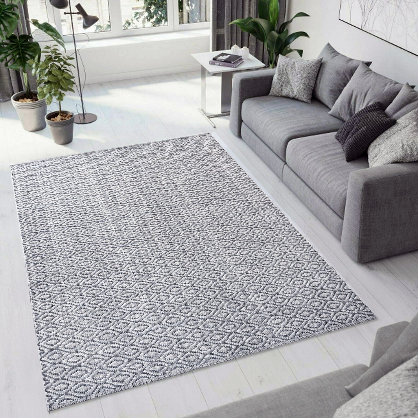 Allegra 2987-915 Grey/Ivory/Denim Area Rug