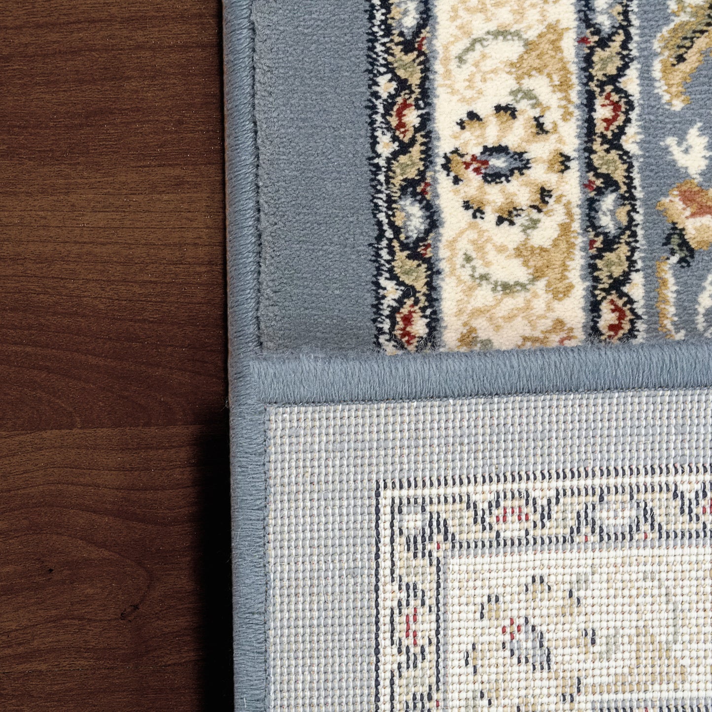 Ancient Garden 57120-6454 Ivory/Light Blue Area Rug
