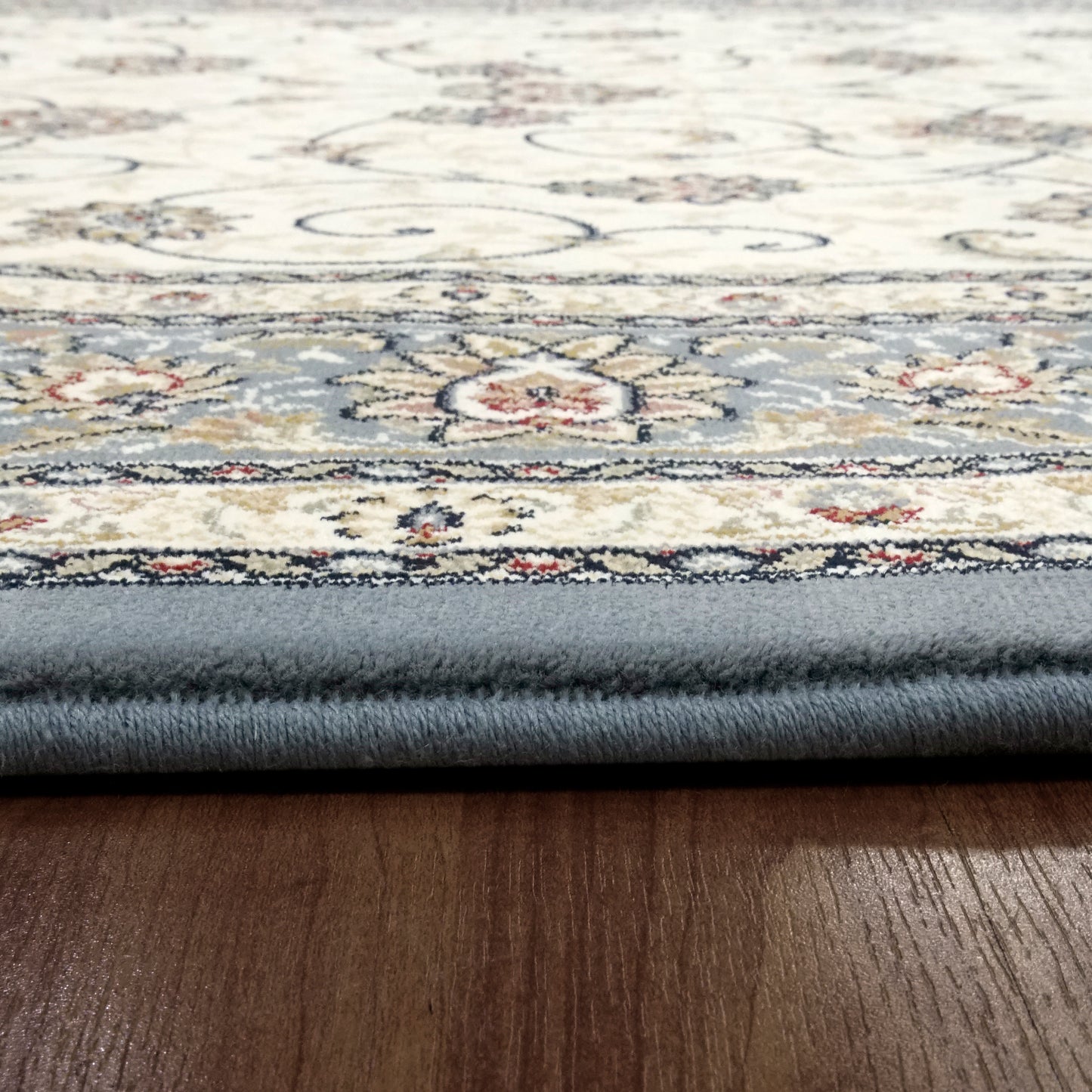 Ancient Garden 57120-6454 Ivory/Light Blue Area Rug