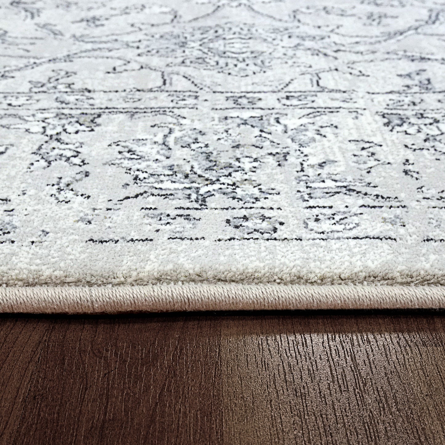 Ancient Garden 57136-9696 Silver/Grey Area Rug