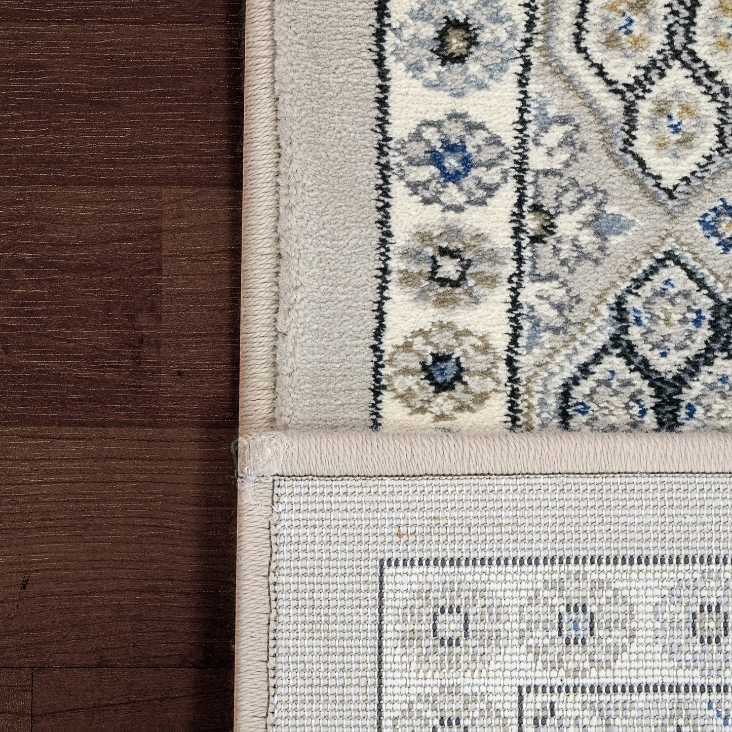 Ancient Garden 57147-9696 Silver/Grey Area Rug
