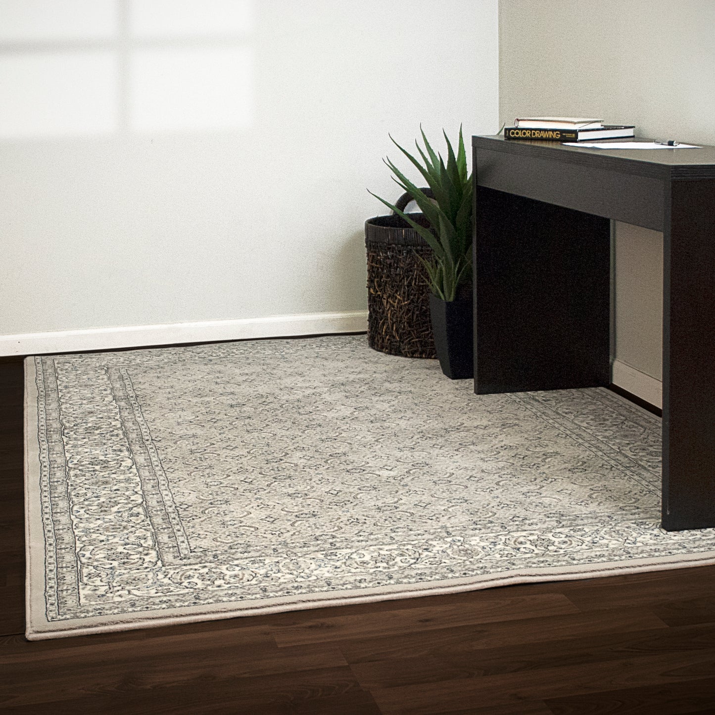 Ancient Garden 57011-9666 Soft Grey/Cream Area Rug