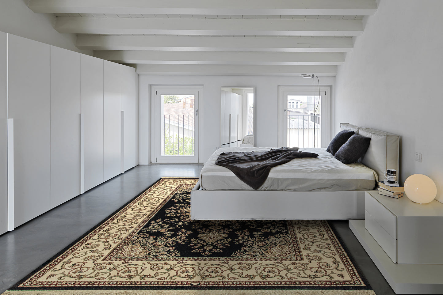 Brilliant 7201-090 Black Area Rug