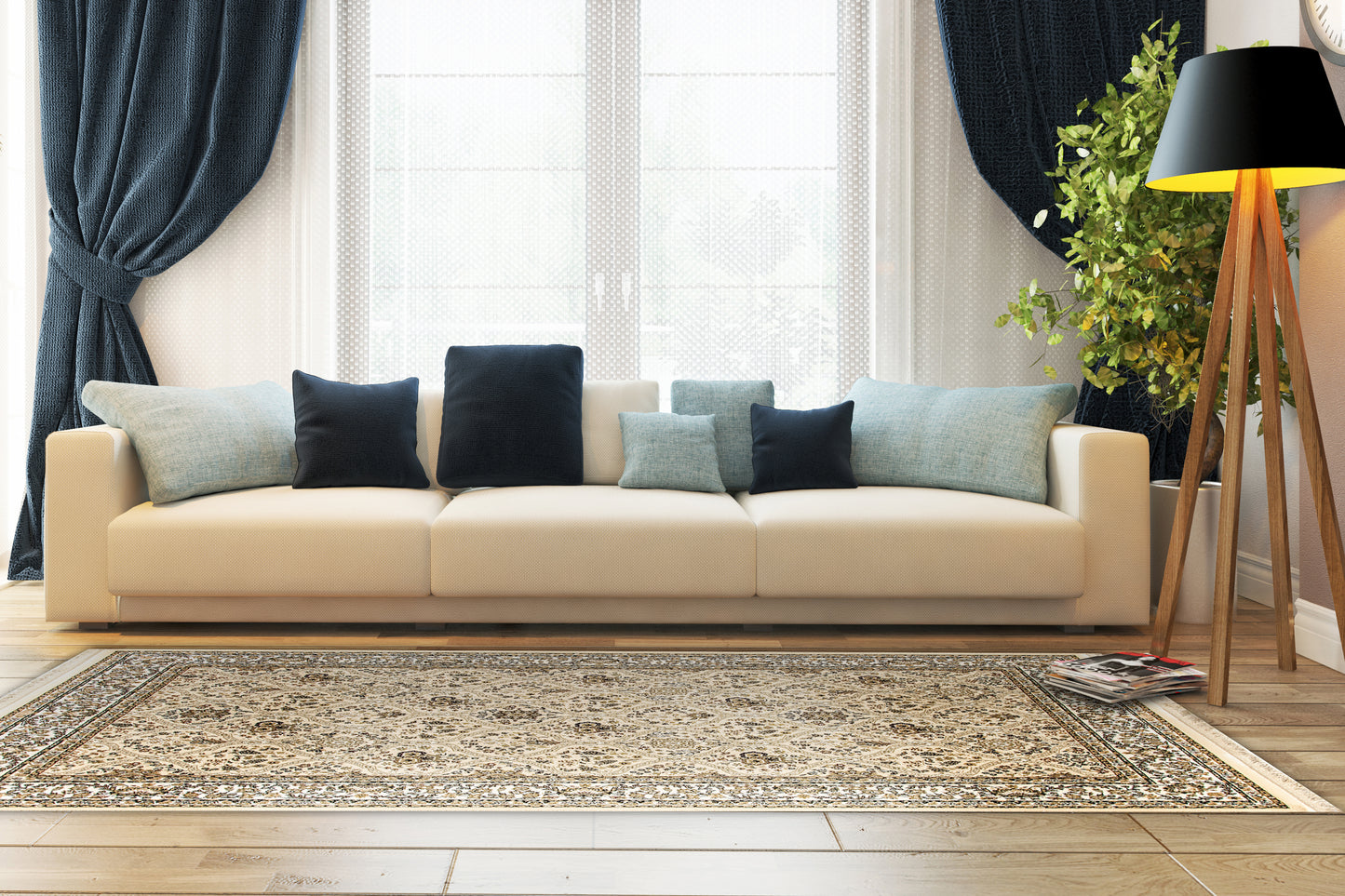 Brilliant 7211-820 Linen Area Rug