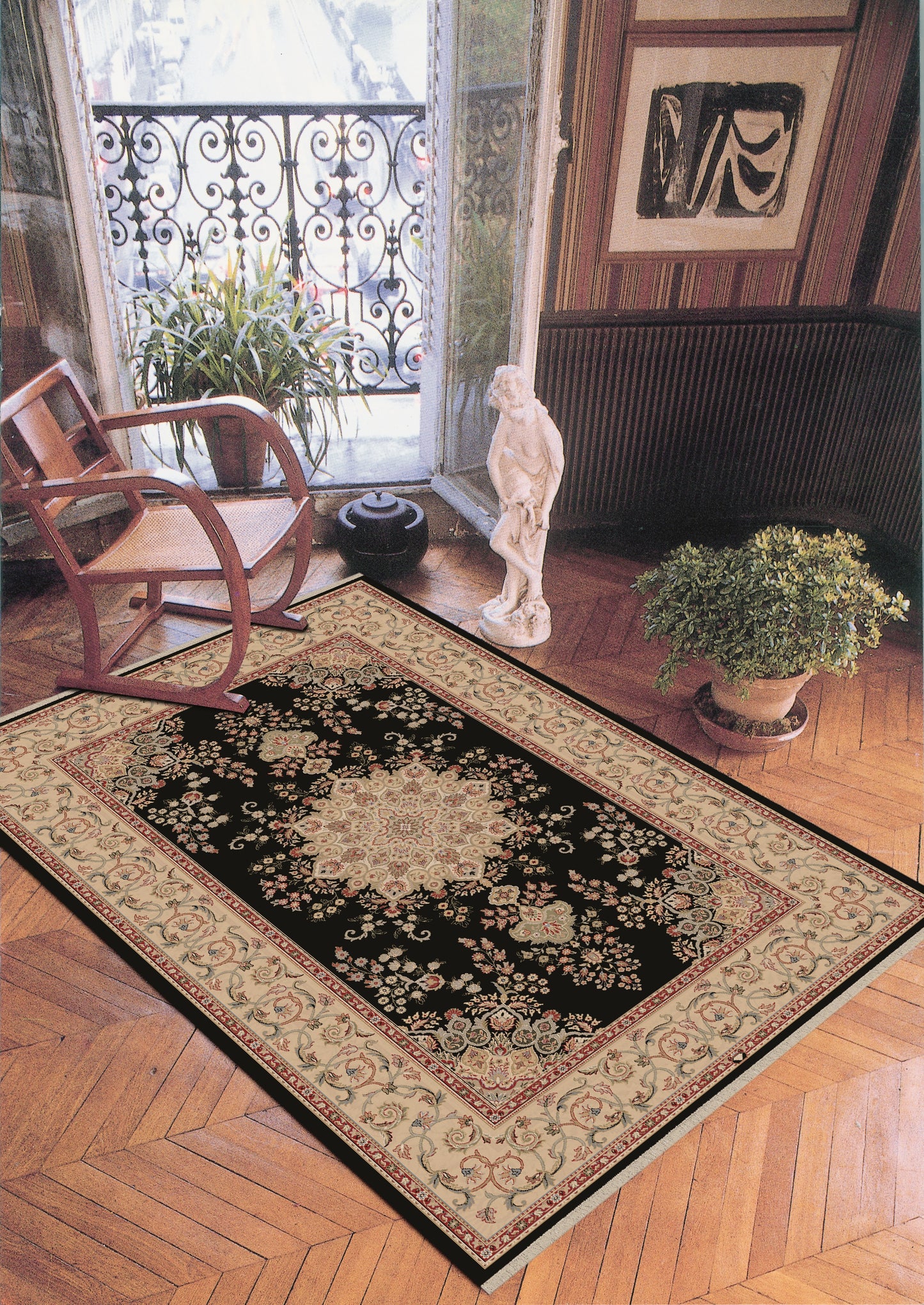 Brilliant 7201-090 Black Area Rug