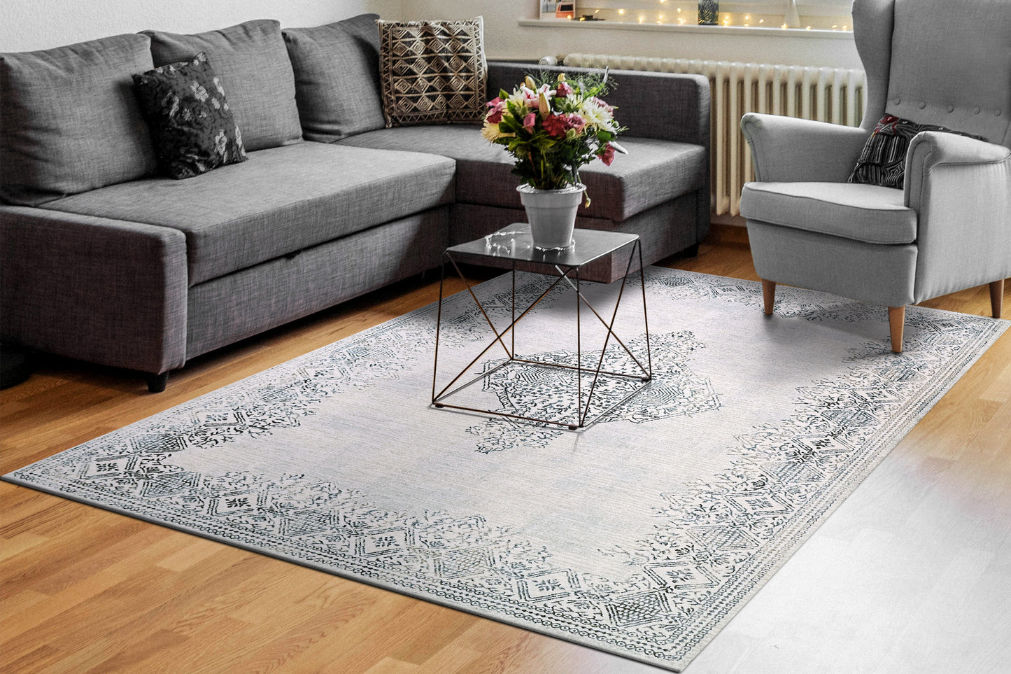 Carson 5226-105 Ivory/Blue Area Rug