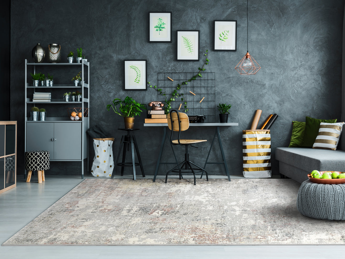 Couture 52016-6464 Grey Area Rug