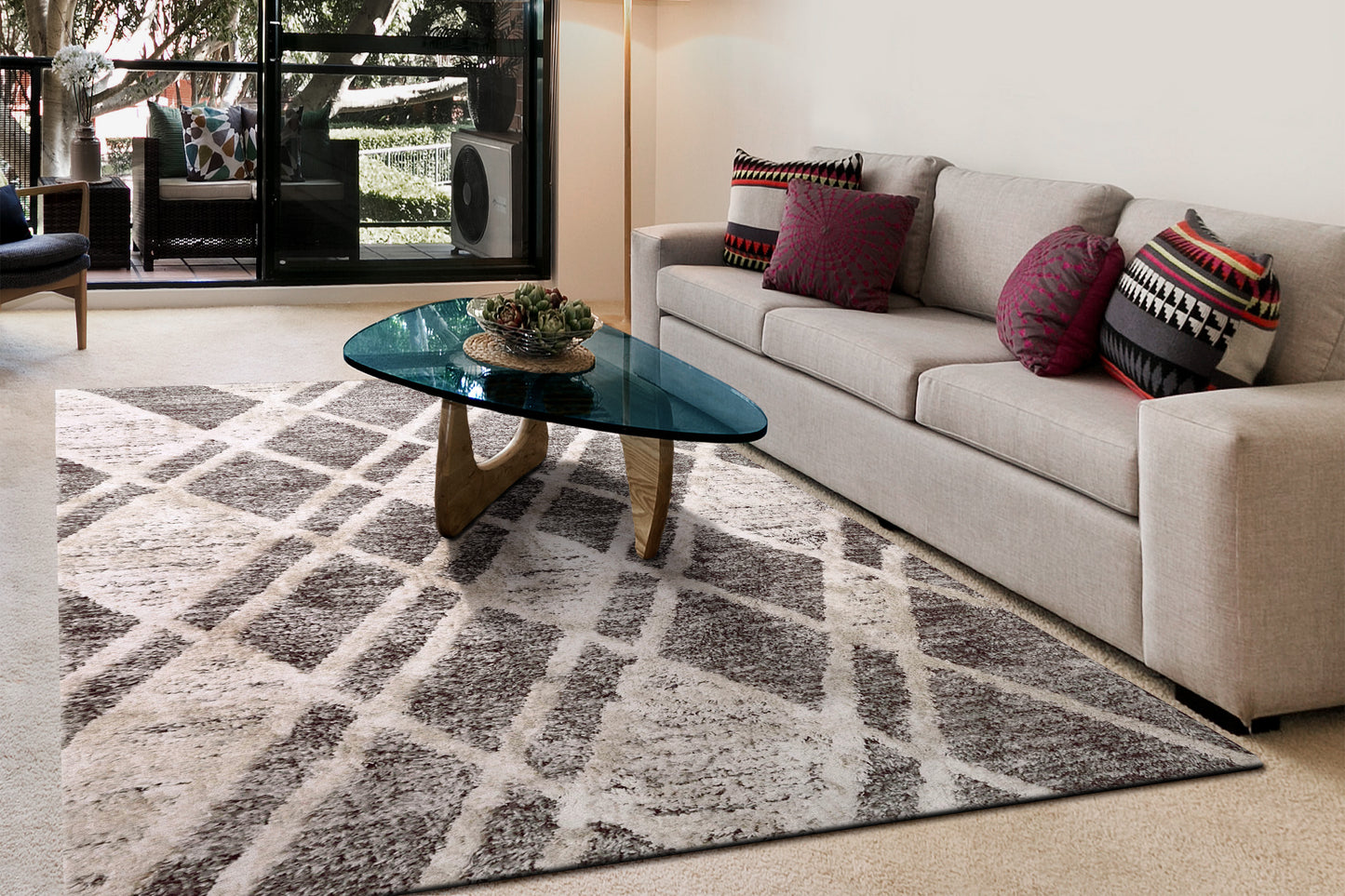 Cruz 7004-901 Grey/Ivory Area Rug