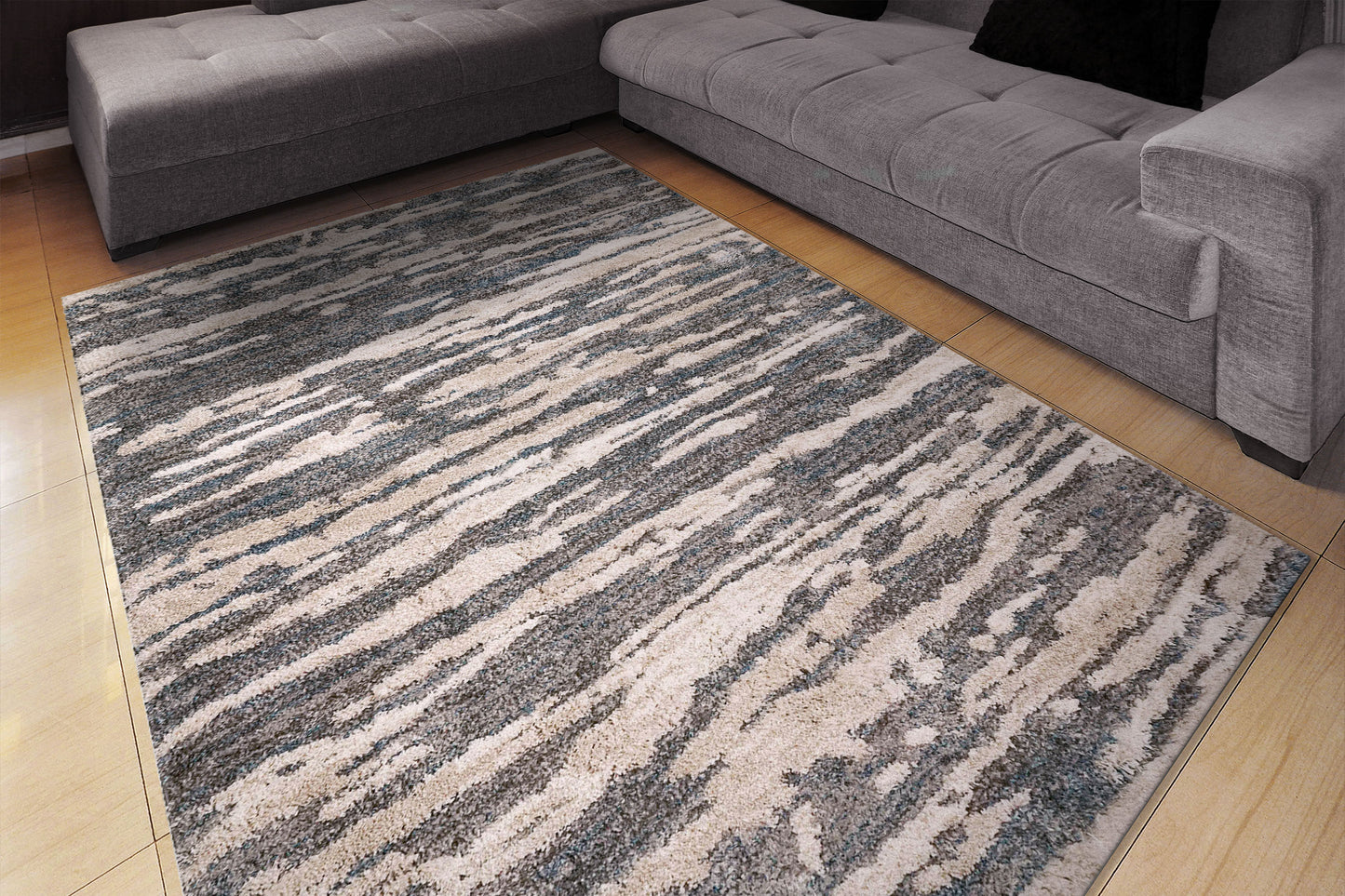 Cruz 7005-501 Blue/Ivory Area Rug