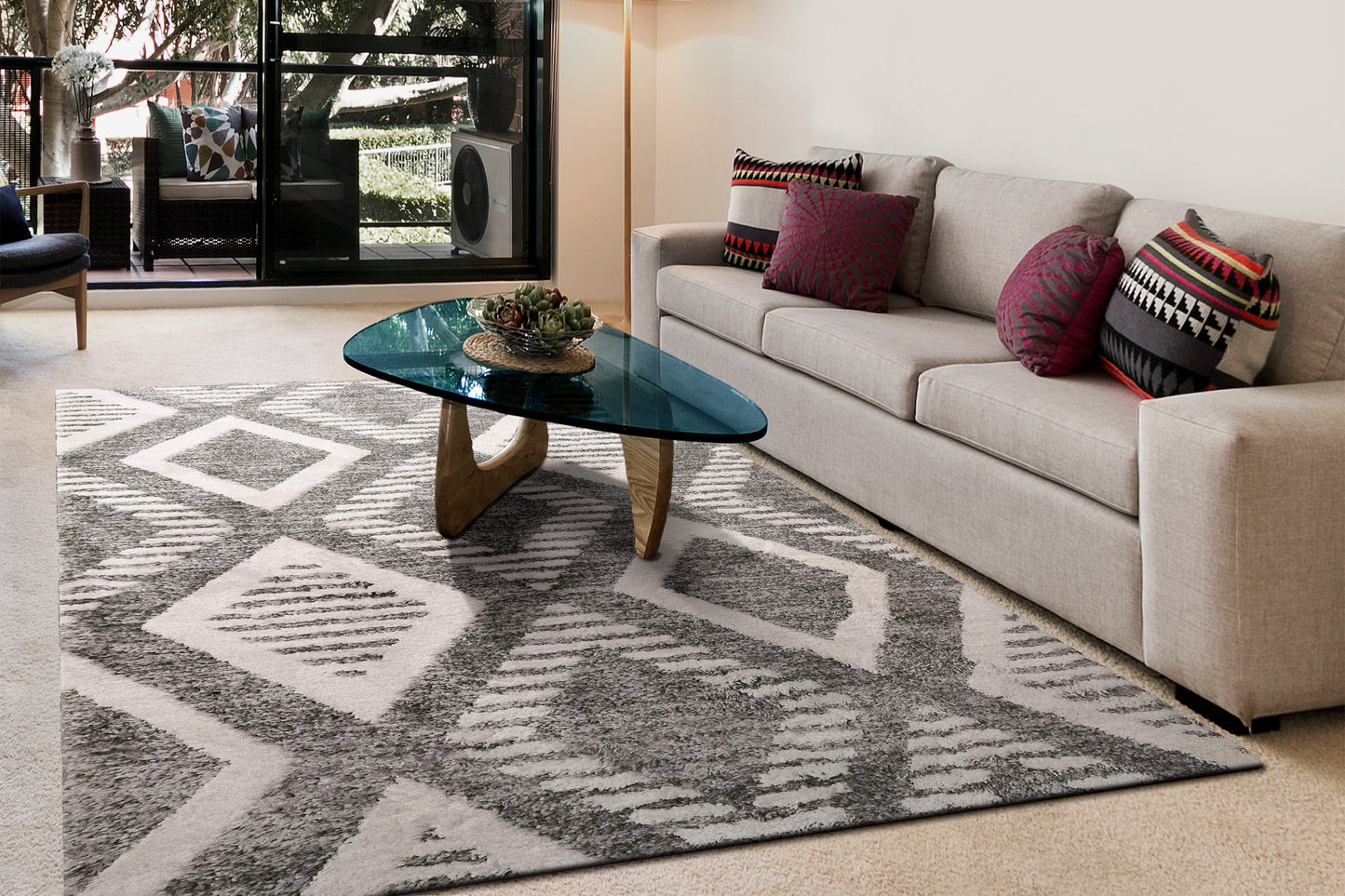 Cruz 7006-901 Grey/Ivory Area Rug