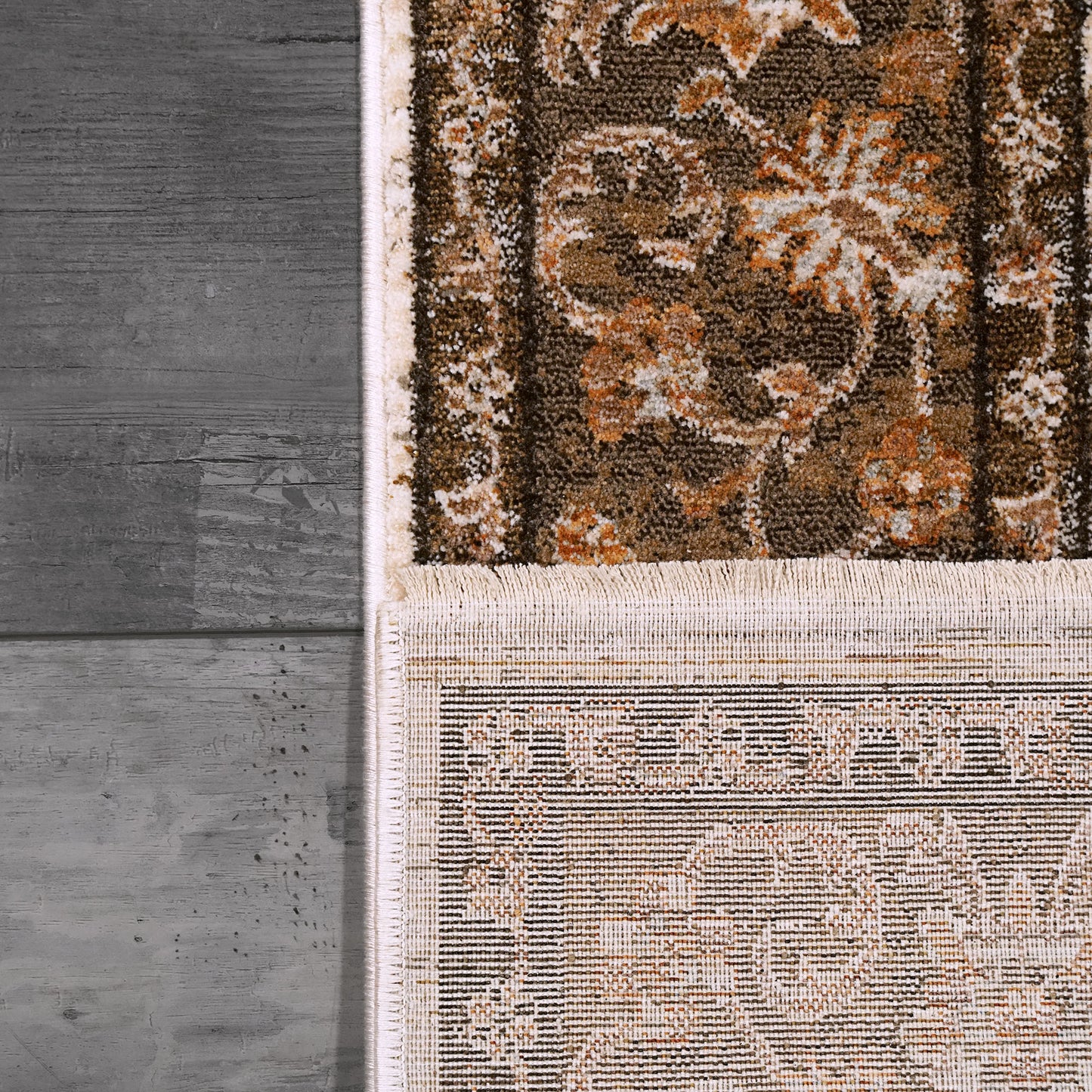 Cullen 5702-801 Brown/Ivory Area Rug