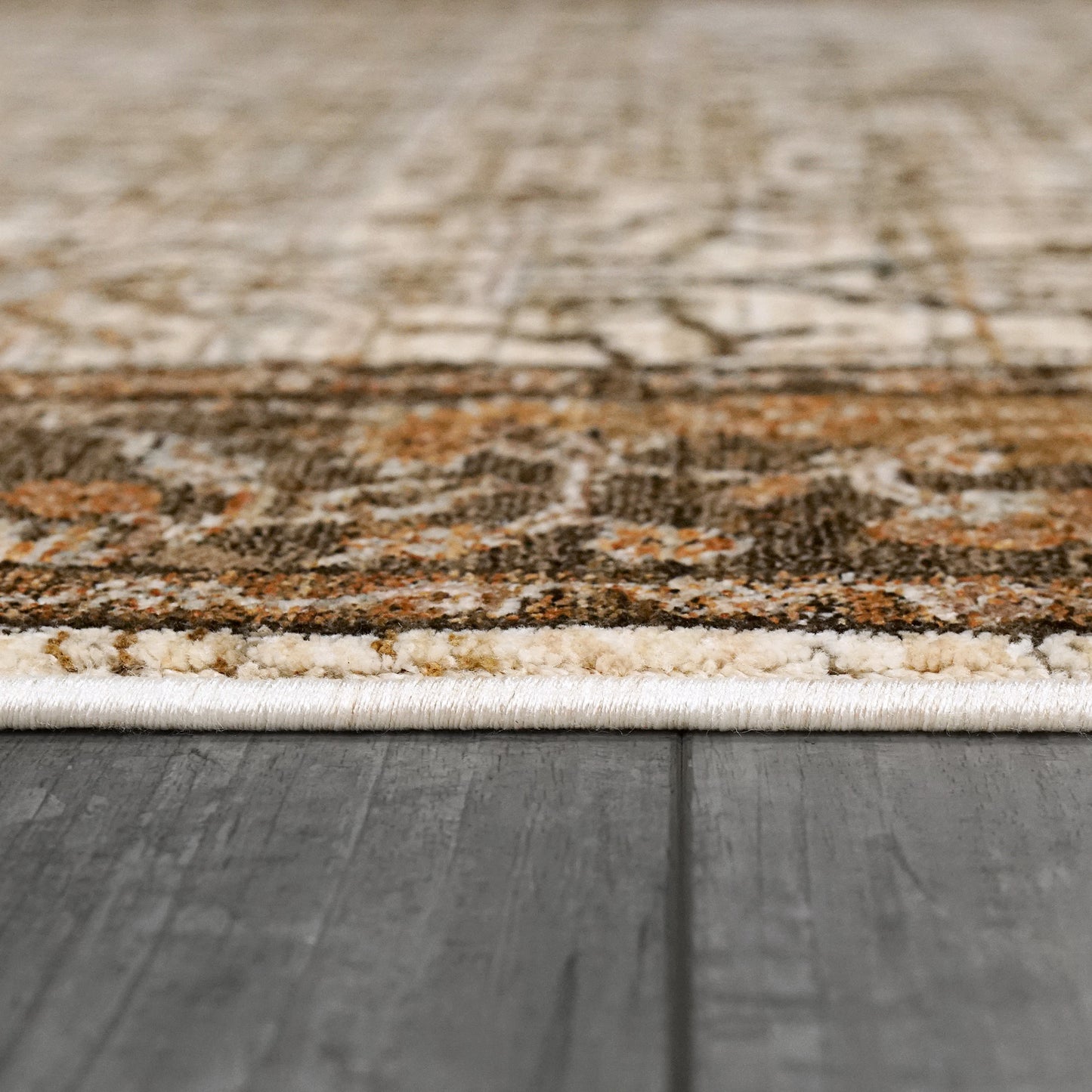 Cullen 5702-801 Brown/Ivory Area Rug