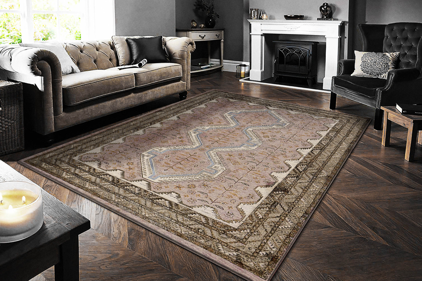 Cullen 5704-280 Blush/Beige Area Rug