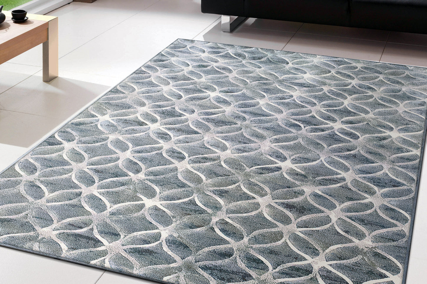 Eclipse 63396-5666 Blue Area Rug