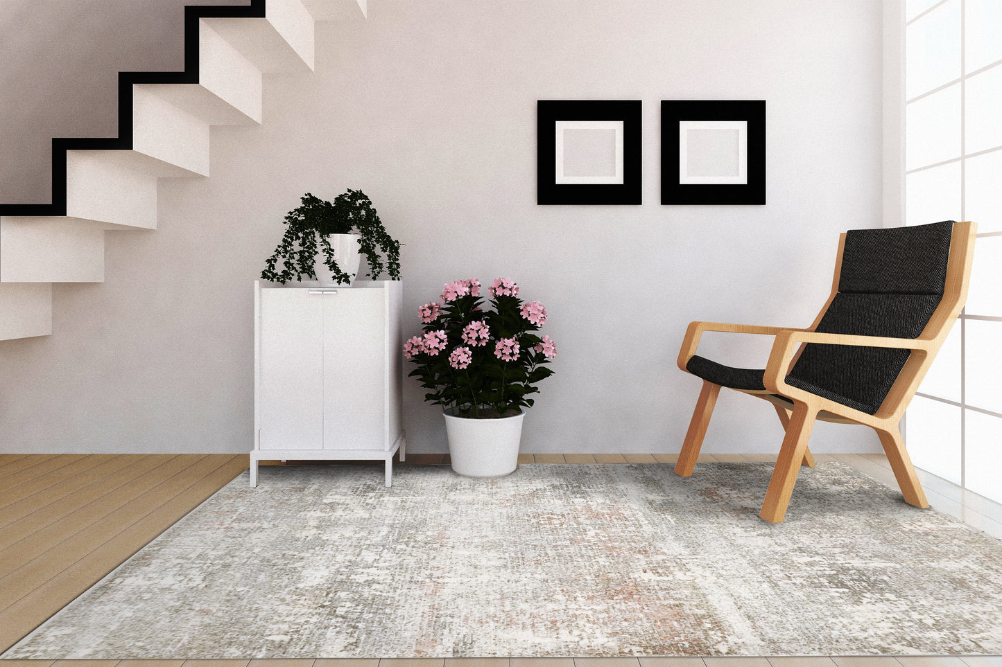 Eclipse 63566-3747 Beige/Grey Area Rug