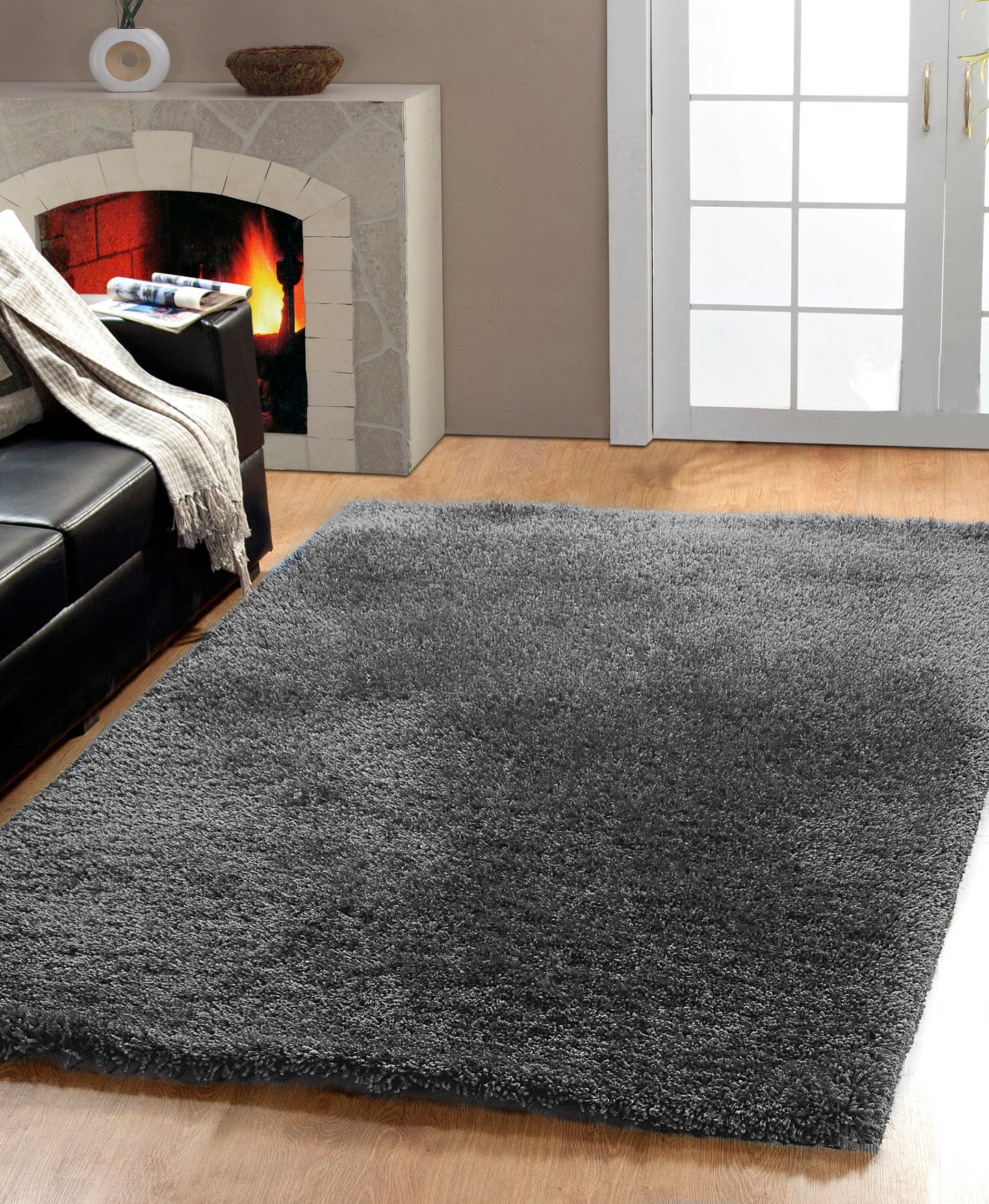 Forte 88601-109 Black/White Area Rug