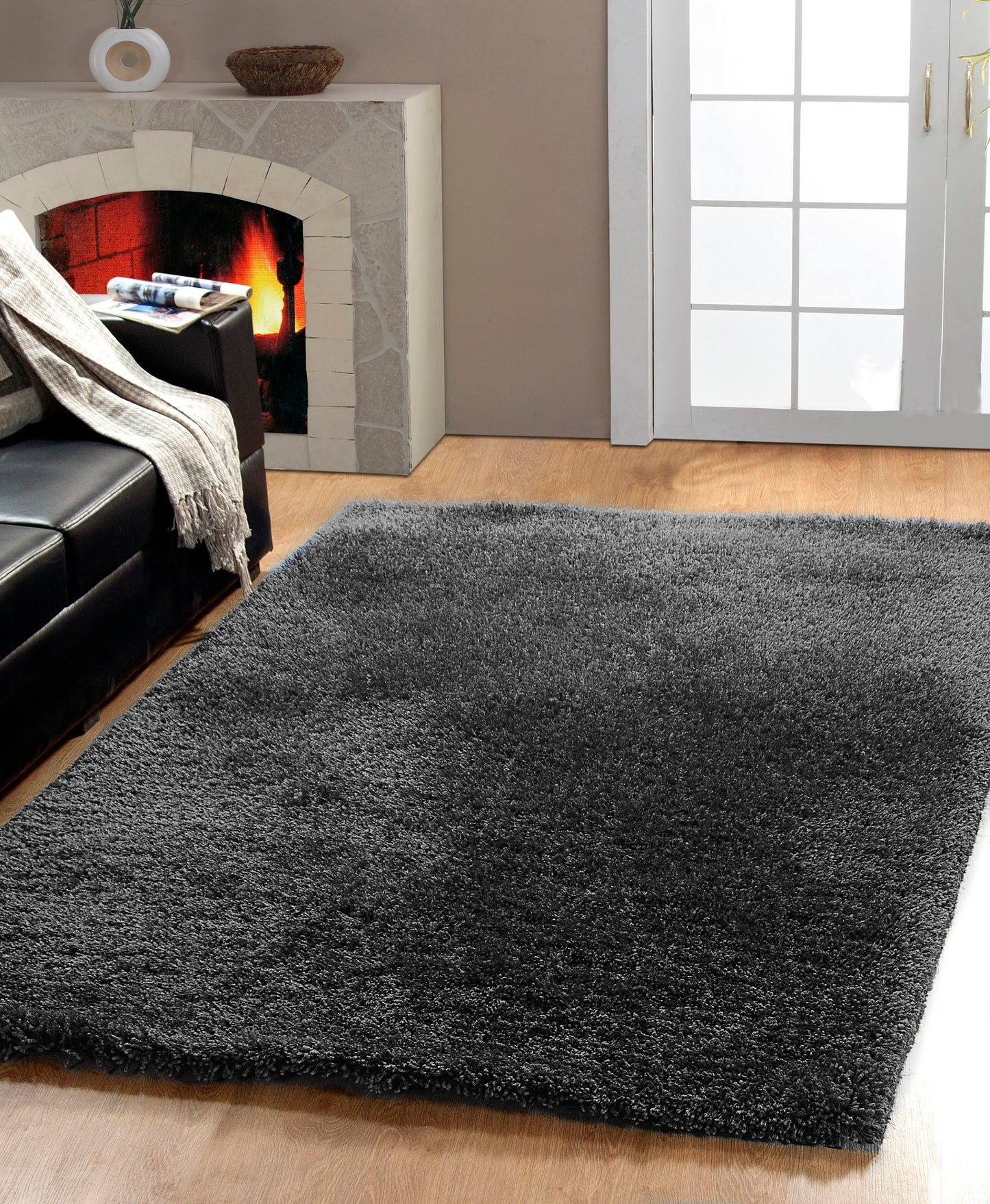 Forte 88601-909 Dark Silver Area Rug