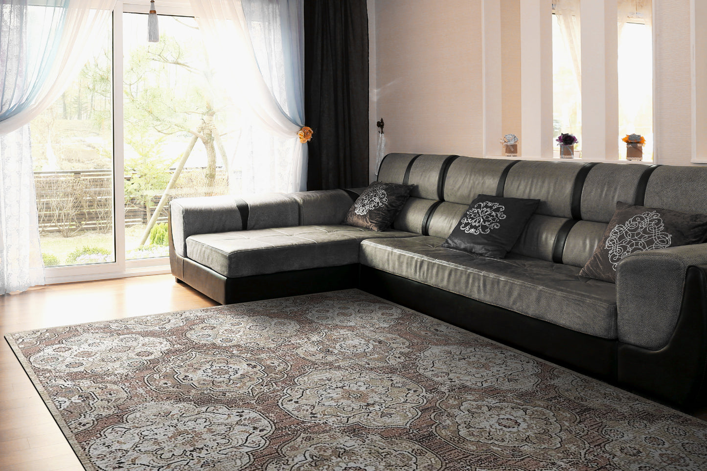 Jazz 6793-381 Rose/Blush/Beige/Ivory Area Rug