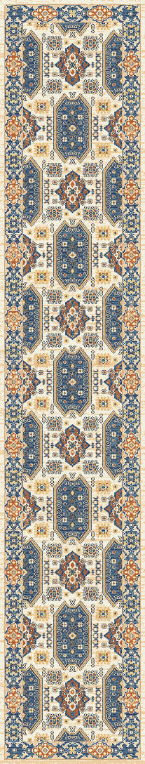 Jupiter 3108-859 Beige/Navy/Multi Area Rug