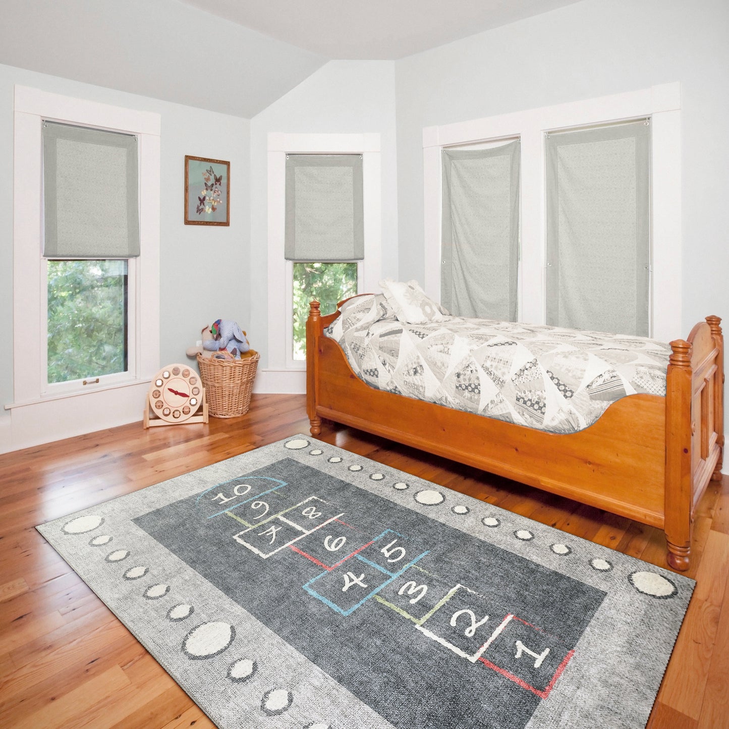 Kidz 8083-909 Grey/Multi Area Rug