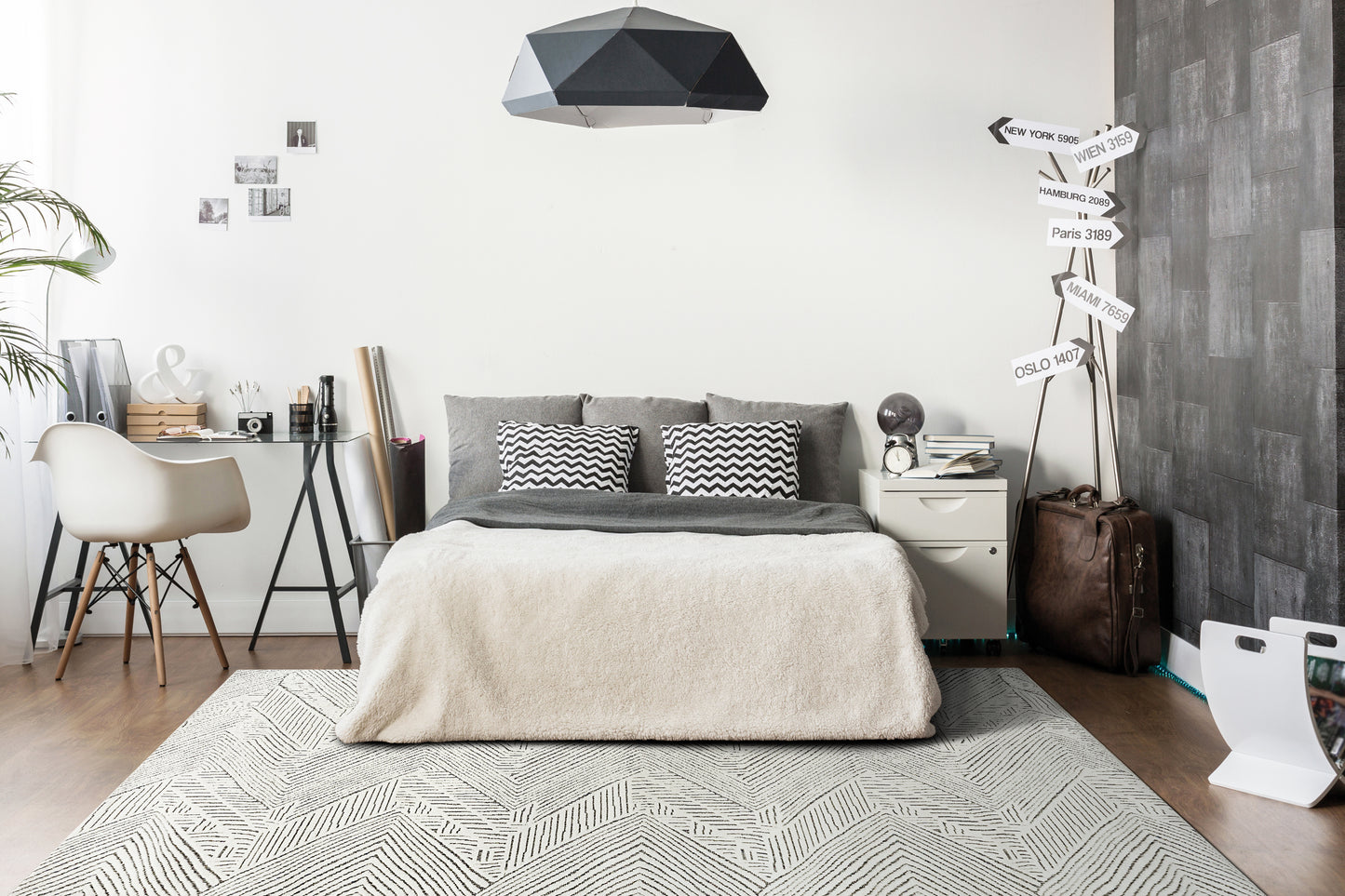 Lotus 8142-190 Ivory/Grey Area Rug