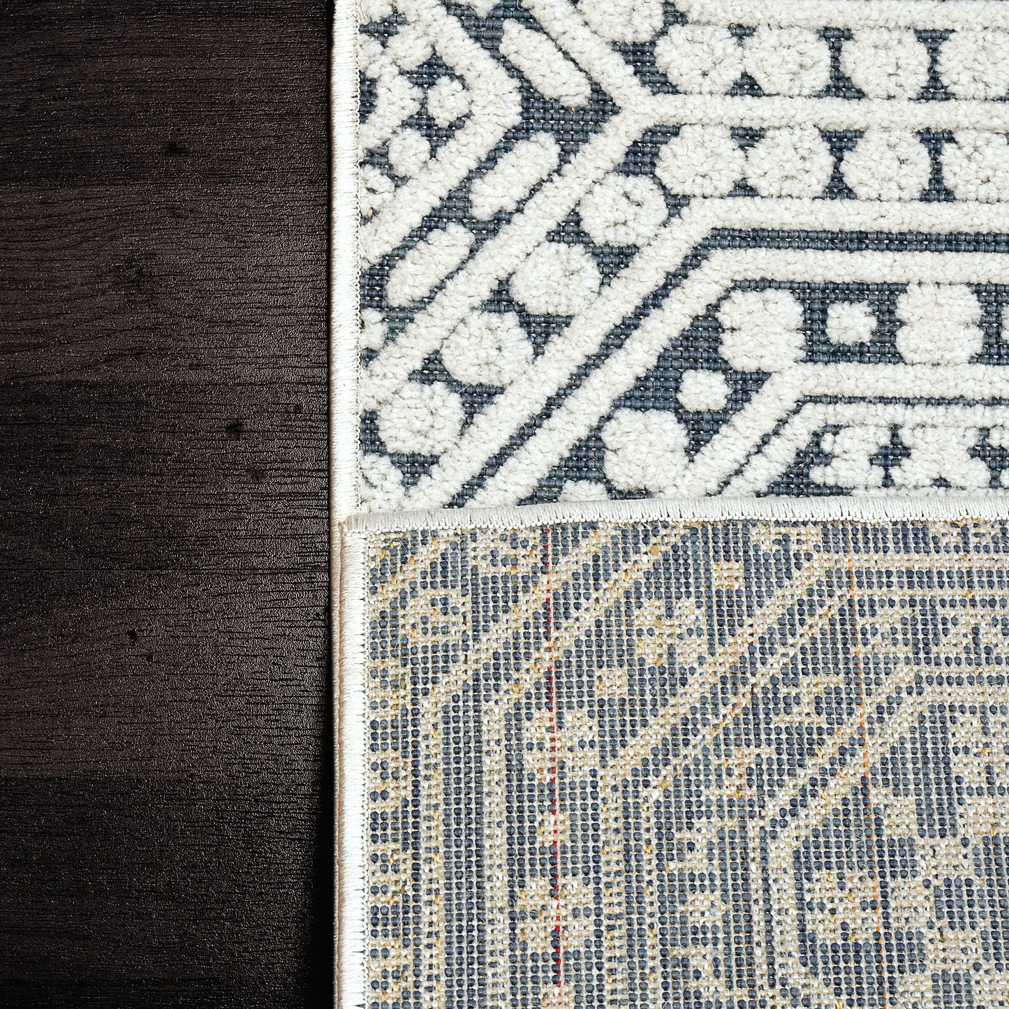 Lotus 8149-150 Ivory/Denim Area Rug