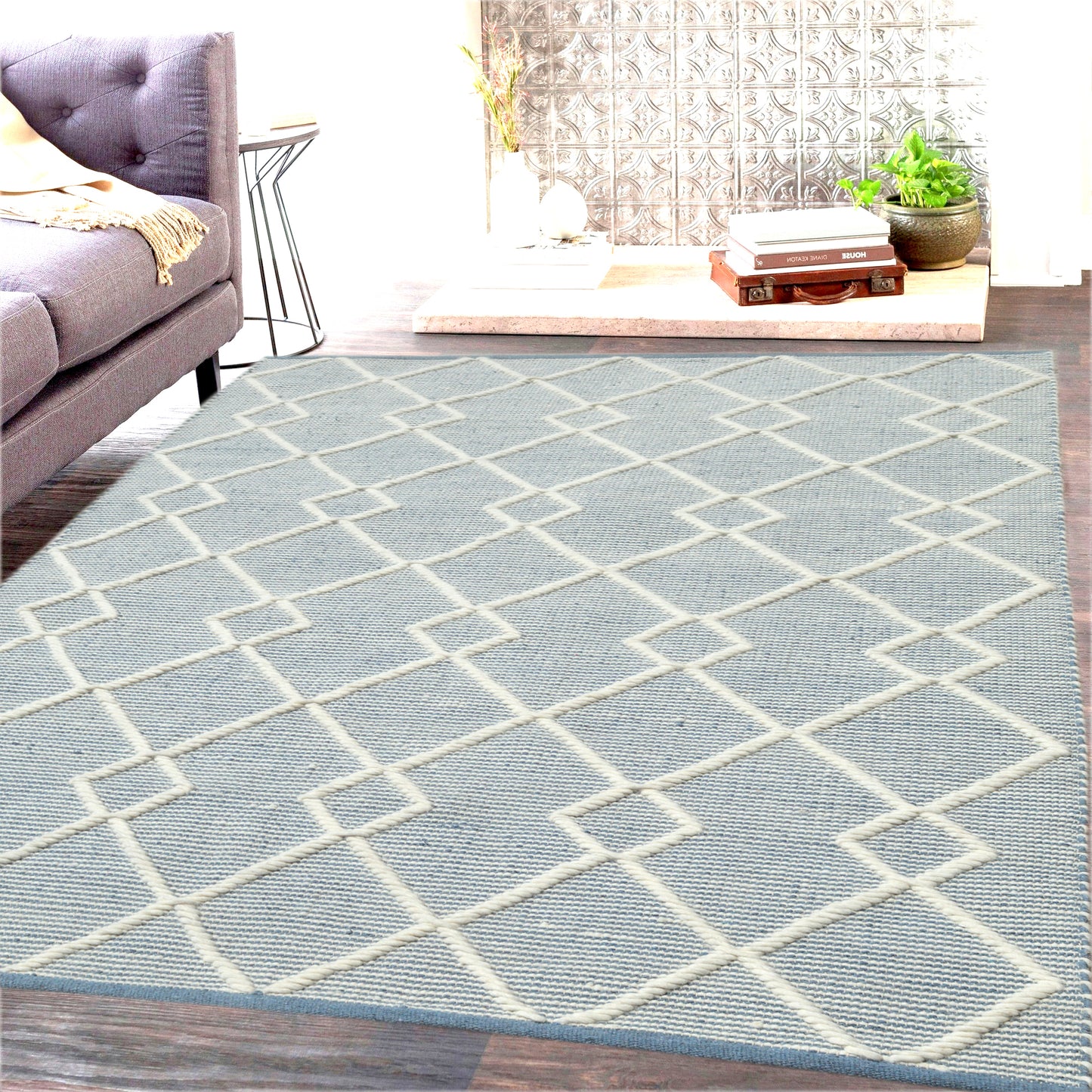 Maeve 2728-159 Ivory/Slate/Blue Area Rug