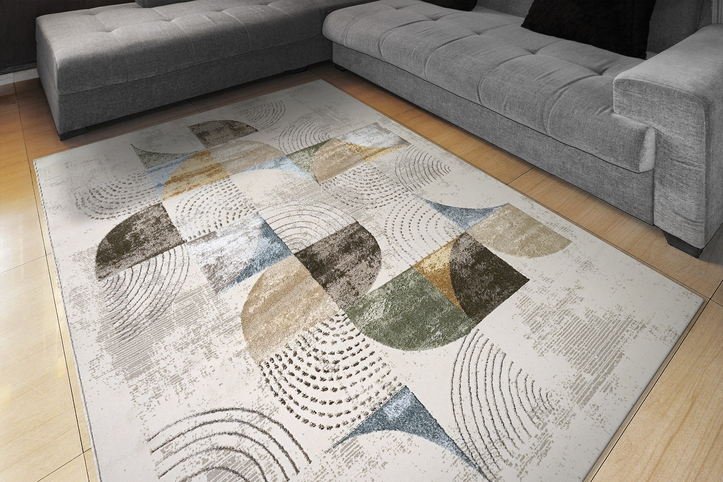 Merit 6657-999 Grey/Multi Area Rug