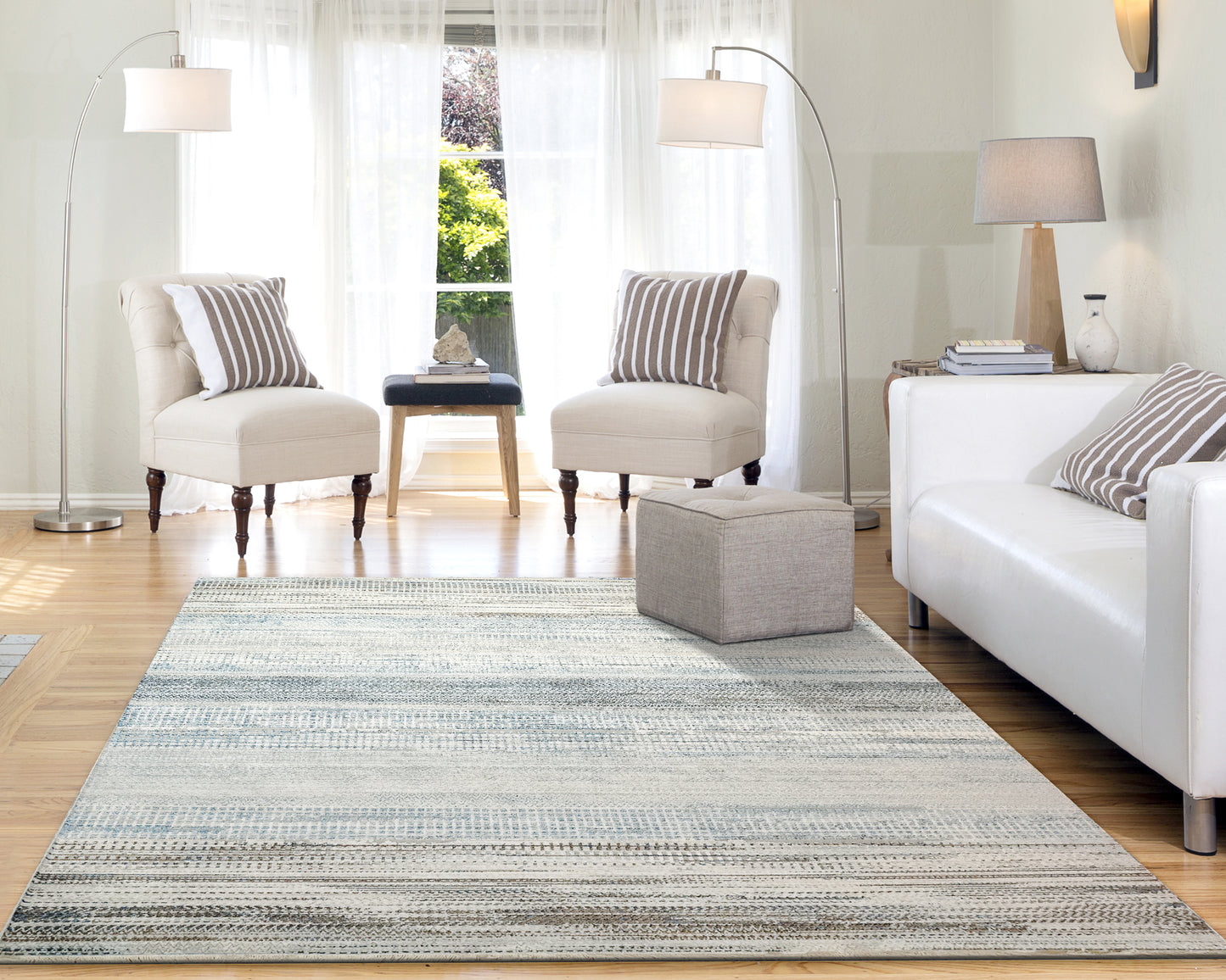 Mood 8465-995 Dark Grey/Slate Area Rug