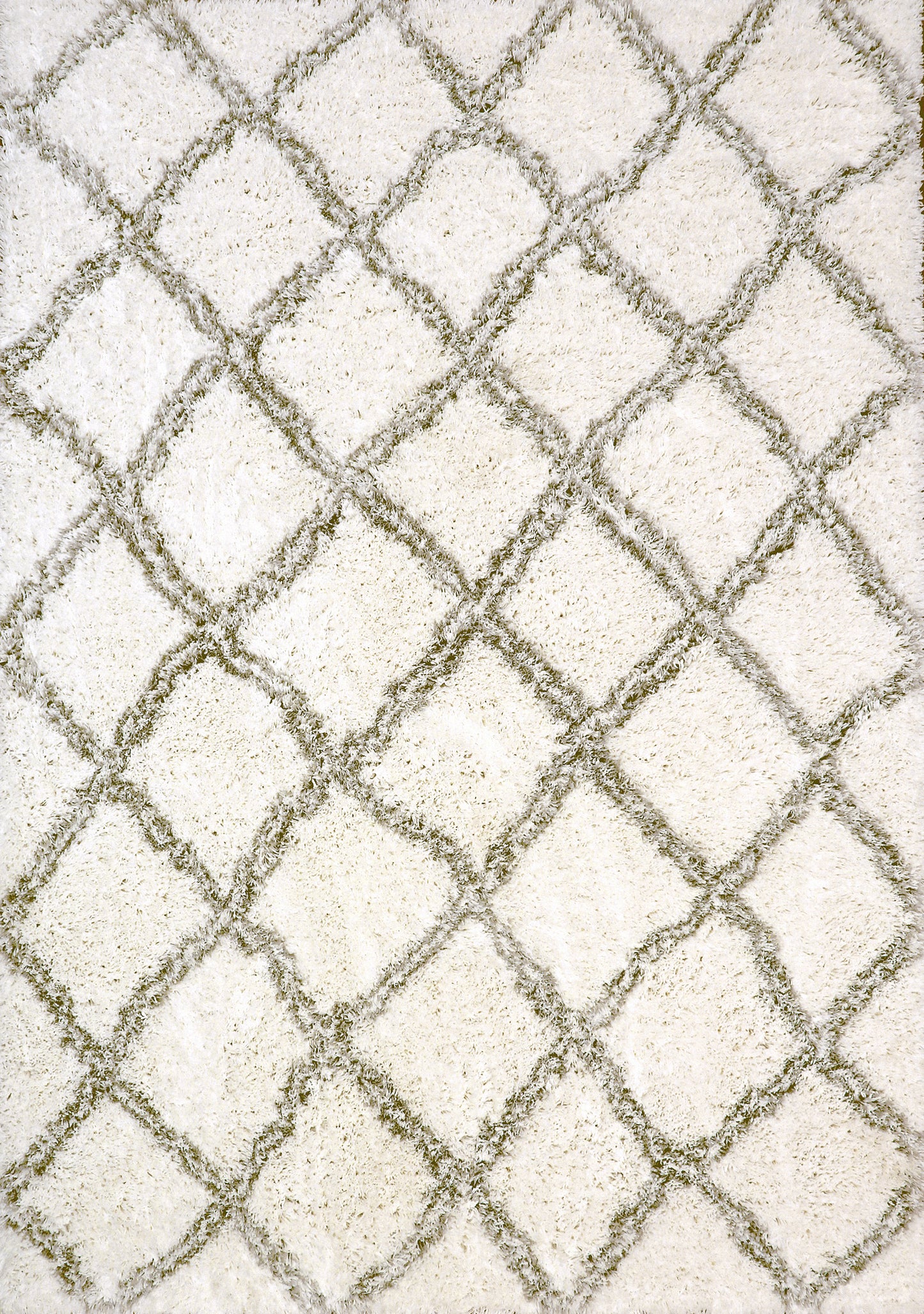 Nordic 7432-100 White/Silver Area Rug