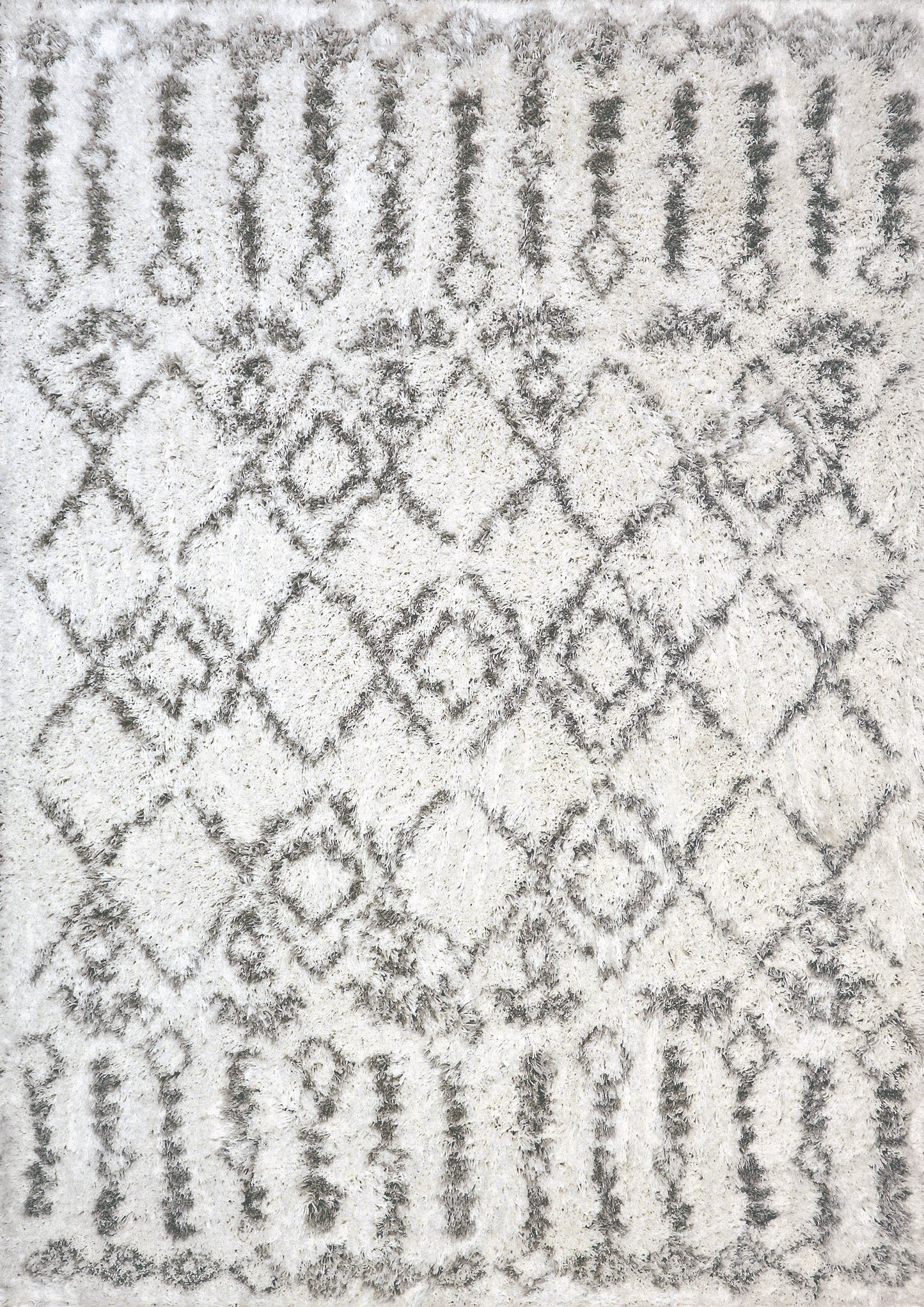 Nordic 7433-100 White/Silver Area Rug