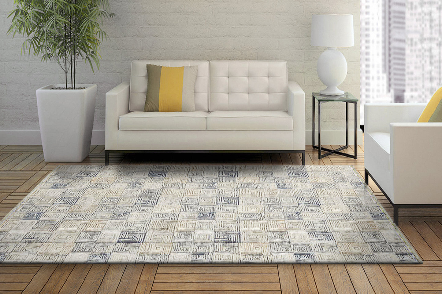Opulus 4313-889 Beige/Multi Area Rug