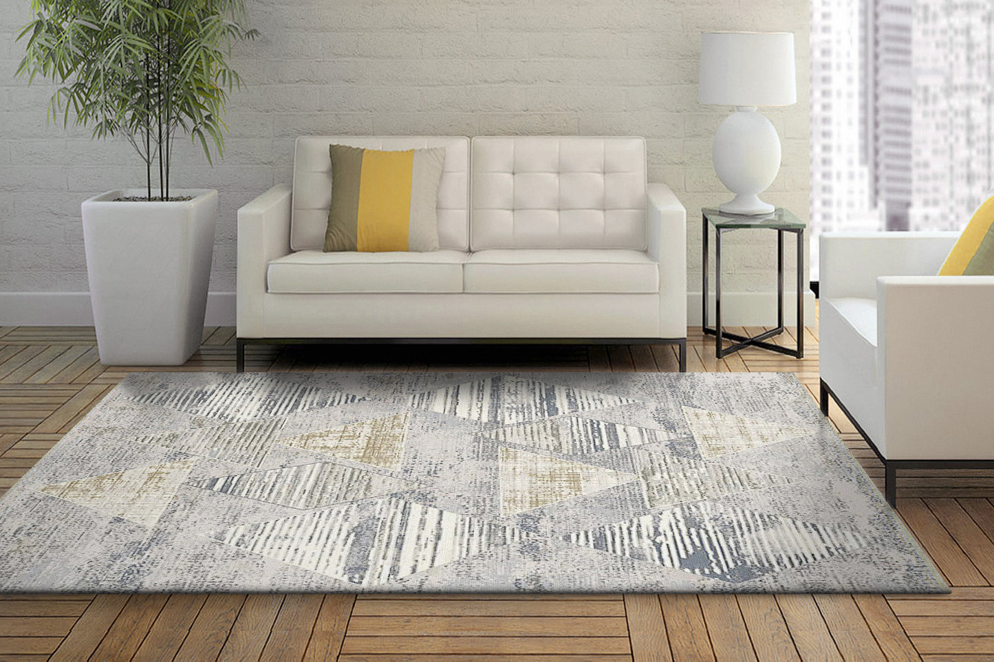Opulus 4317-889 Beige/Multi Area Rug