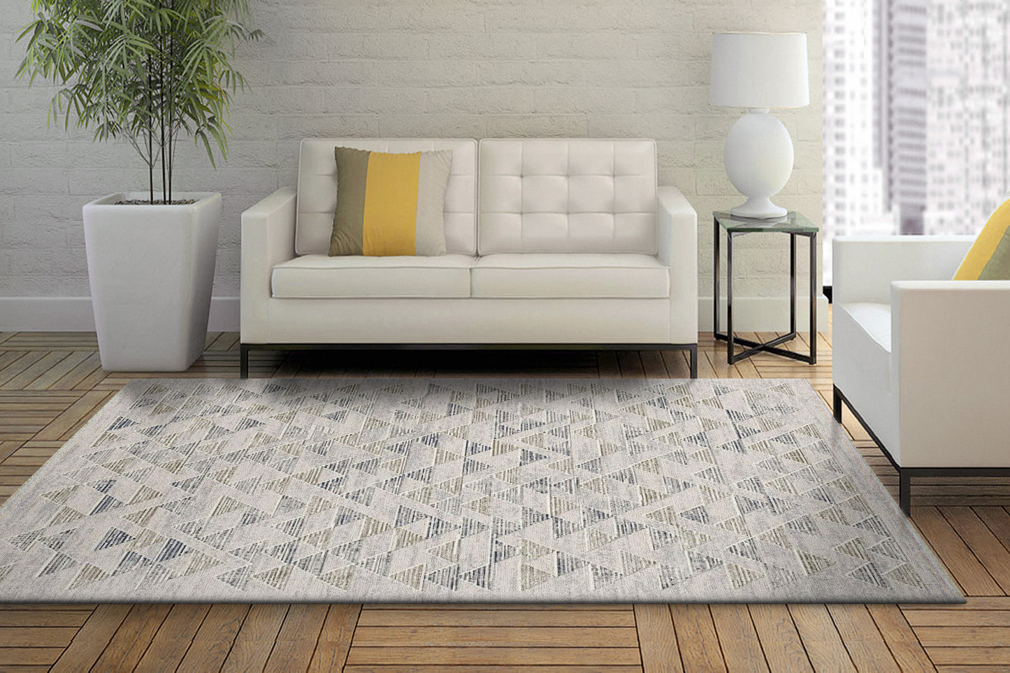 Opulus 4318-889 Beige/Multi Area Rug