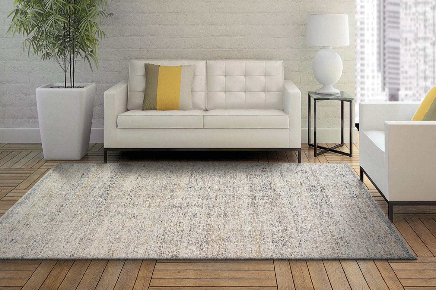 Opulus 4320-889 Beige/Multi Area Rug