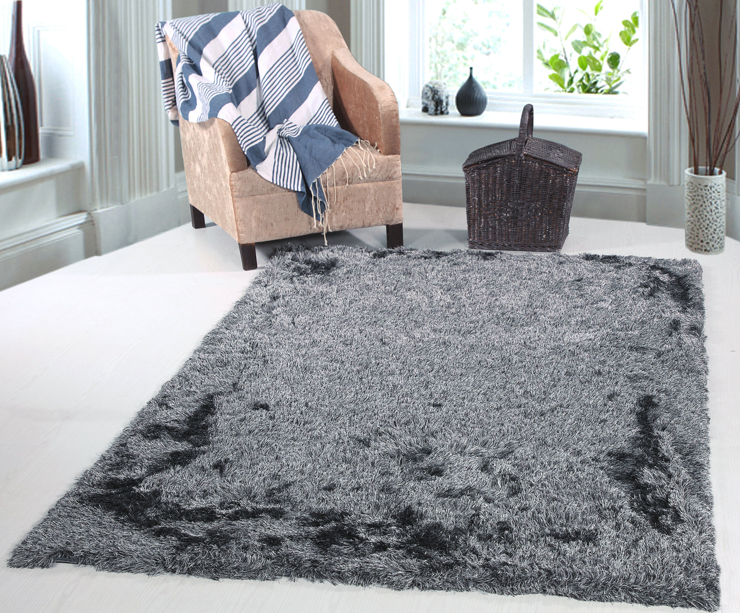Paradise 2401-999 Charcoal/Multi Area Rug