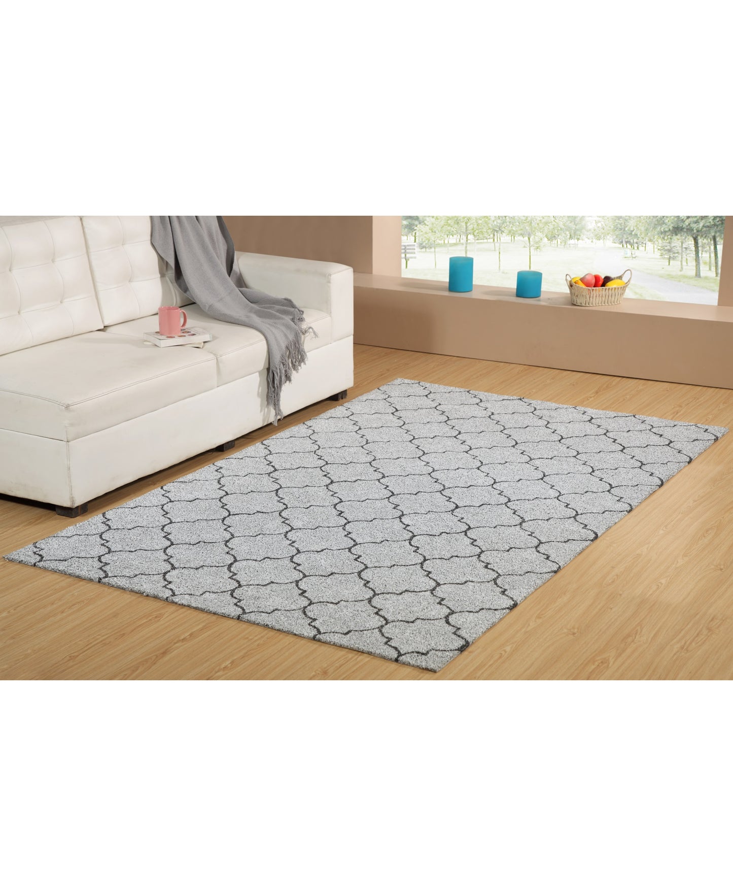Patio 8393-900 Grey Area Rug