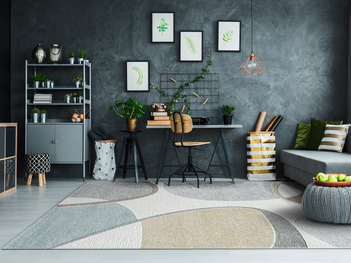 Polaris 46004-6161 Ivory/Multi Area Rug