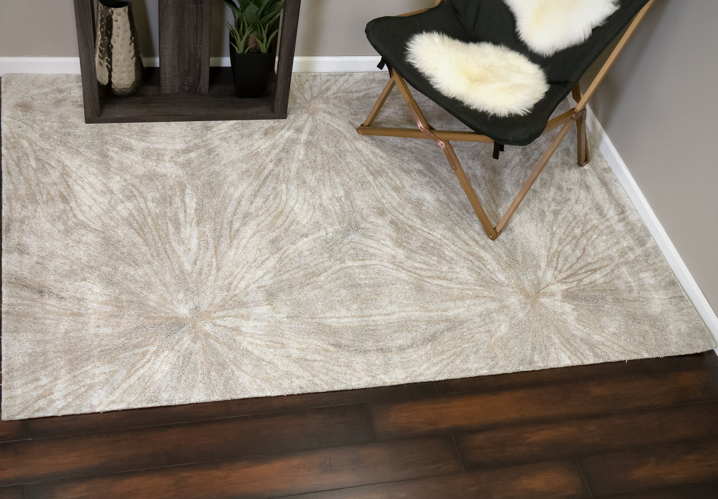 Posh 7802-717 Grey Area Rug
